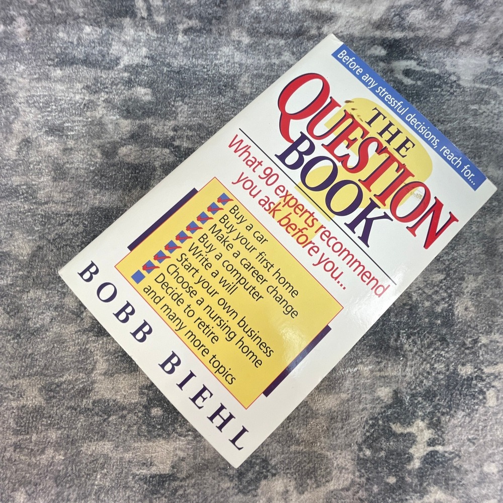 The Question Book Bobb Biehl 90 Experts Advice Decision Making Vintage Paperback - Picture 1 of 5